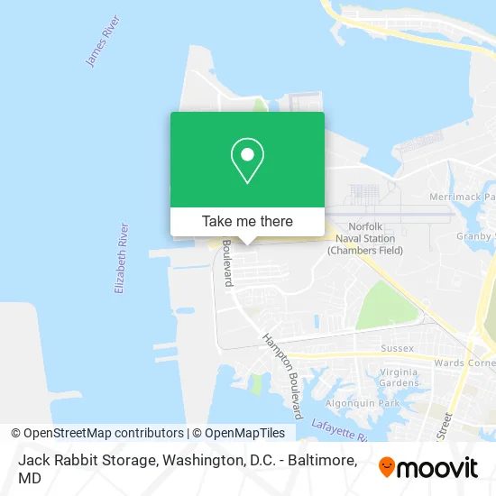 Jack Rabbit Storage map