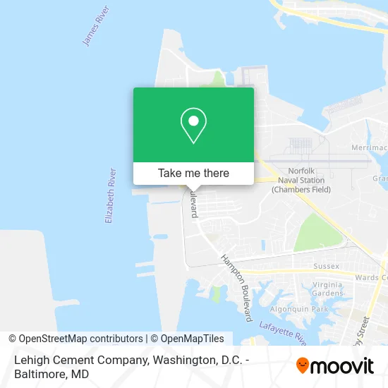 Lehigh Cement Company map