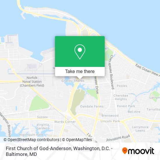 First Church of God-Anderson map