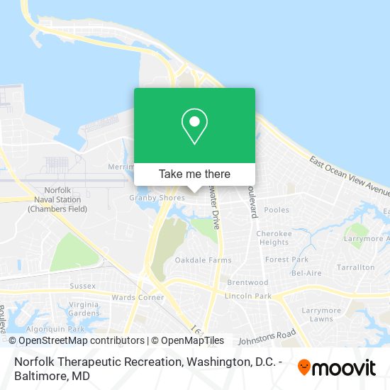 Norfolk Therapeutic Recreation map