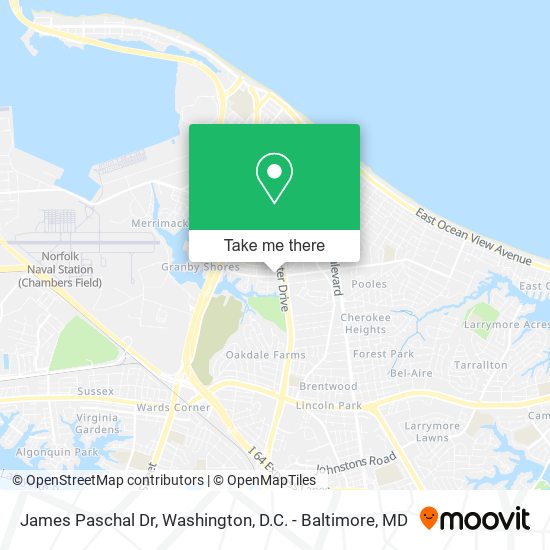 Mapa de James Paschal Dr