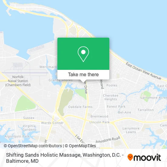 Shifting Sands Holistic Massage map