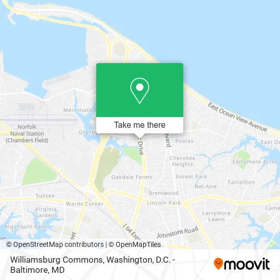 Williamsburg Commons map