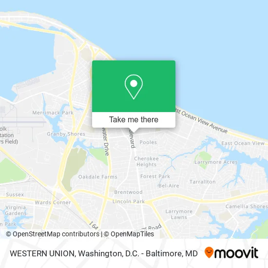 WESTERN UNION map