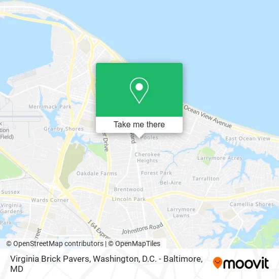 Virginia Brick Pavers map