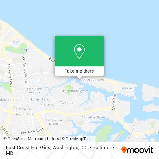 East Coast Hot Girls map