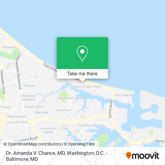 Dr. Amanda V. Chance, MD map