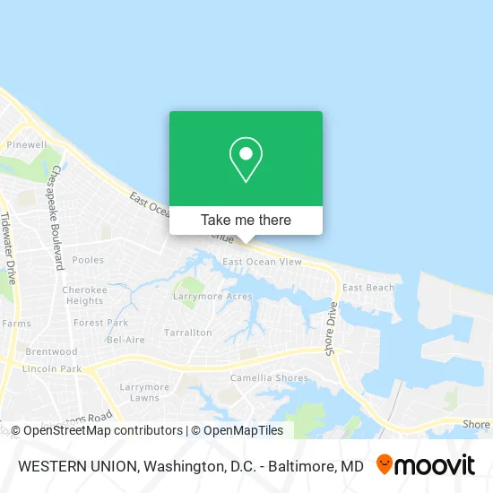 WESTERN UNION map