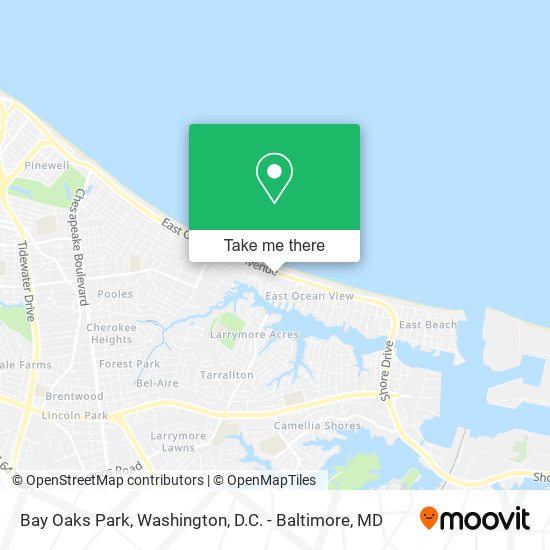 Bay Oaks Park map