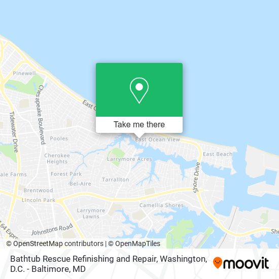 Bathtub Rescue Refinishing and Repair map