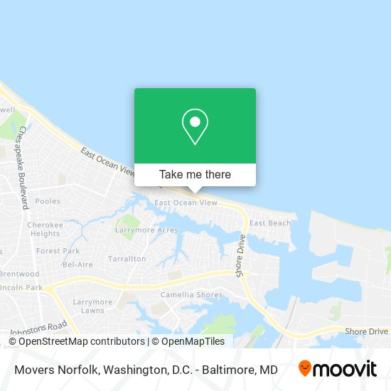 Movers Norfolk map