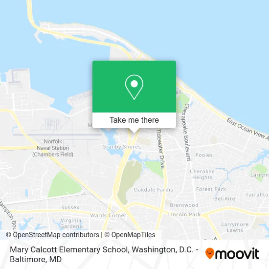 Mary Calcott Elementary School map