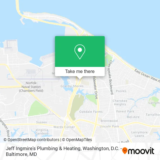 Jeff Ingmire's Plumbing & Heating map