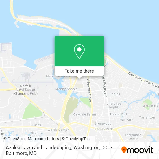 Azalea Lawn and Landscaping map