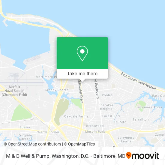 M & D Well & Pump map