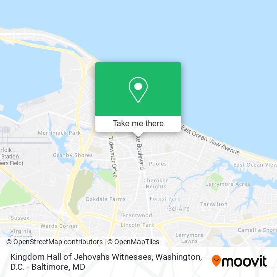 Kingdom Hall of Jehovahs Witnesses map