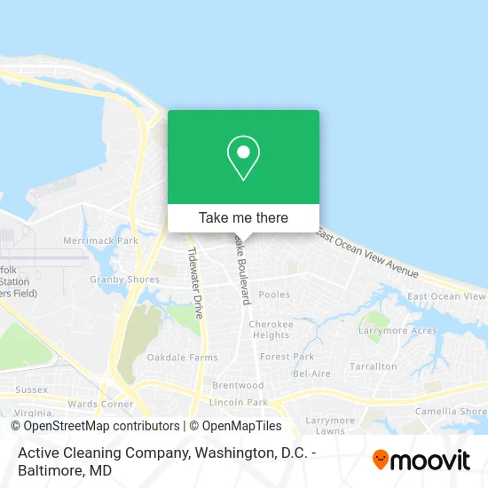 Active Cleaning Company map
