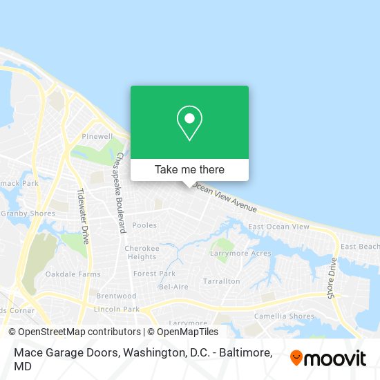 Mapa de Mace Garage Doors