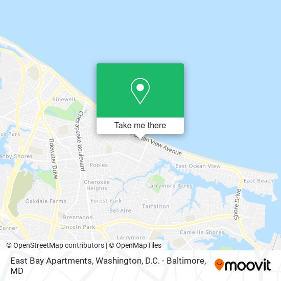 Mapa de East Bay Apartments