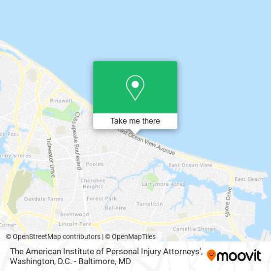 The American Institute of Personal Injury Attorneys' map