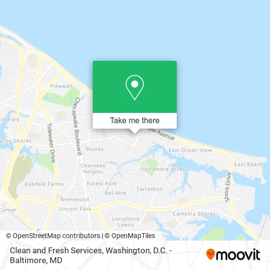 Clean and Fresh Services map