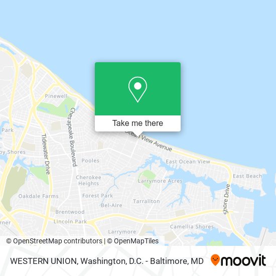 WESTERN UNION map