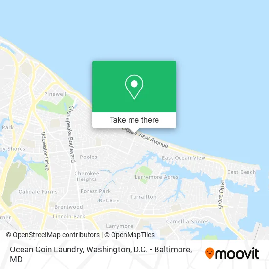 Ocean Coin Laundry map