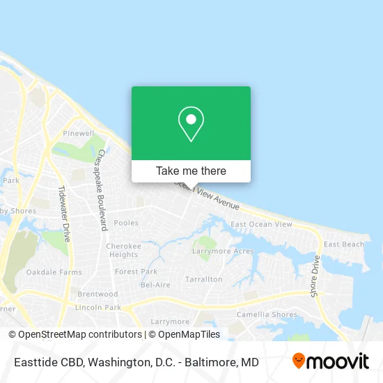 Easttide CBD map