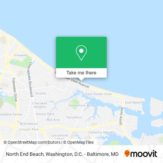 North End Beach map