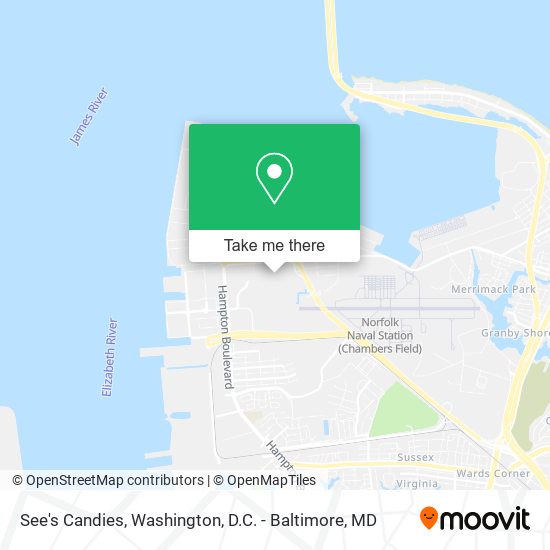 Mapa de See's Candies