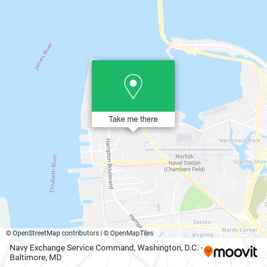 Navy Exchange Service Command map