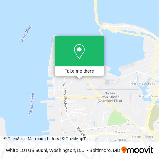 White LOTUS Sushi map