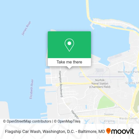 Flagship Car Wash map