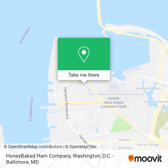 HoneyBaked Ham Company map