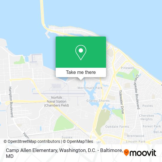 Mapa de Camp Allen Elementary
