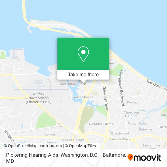 Pickering Hearing Aids map