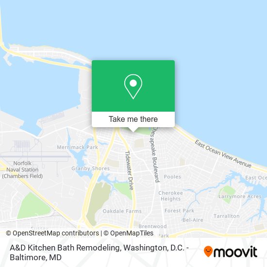 A&D Kitchen Bath Remodeling map
