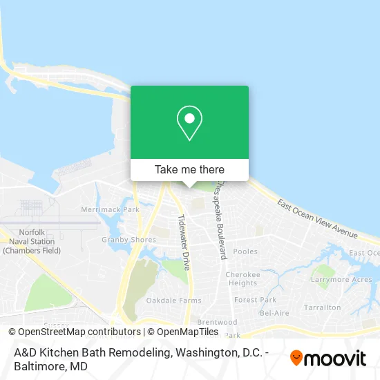 A&D Kitchen Bath Remodeling map