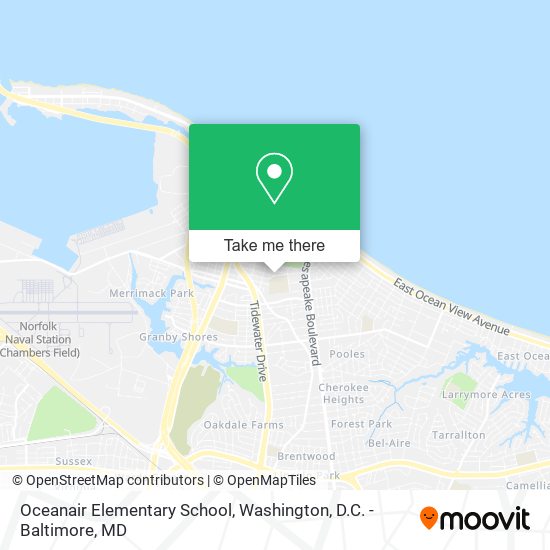 Mapa de Oceanair Elementary School
