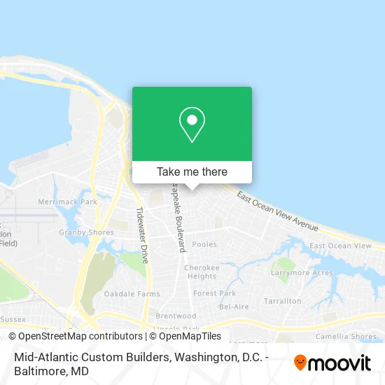 Mid-Atlantic Custom Builders map