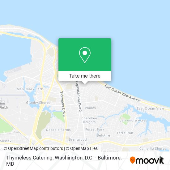 Mapa de Thymeless Catering
