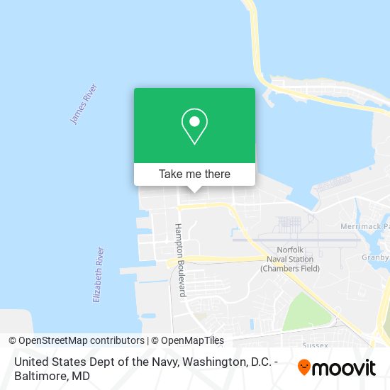 United States Dept of the Navy map