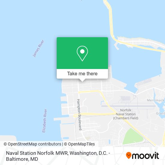 Naval Station Norfolk MWR map