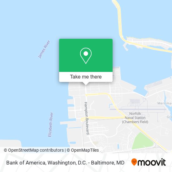 Bank of America map