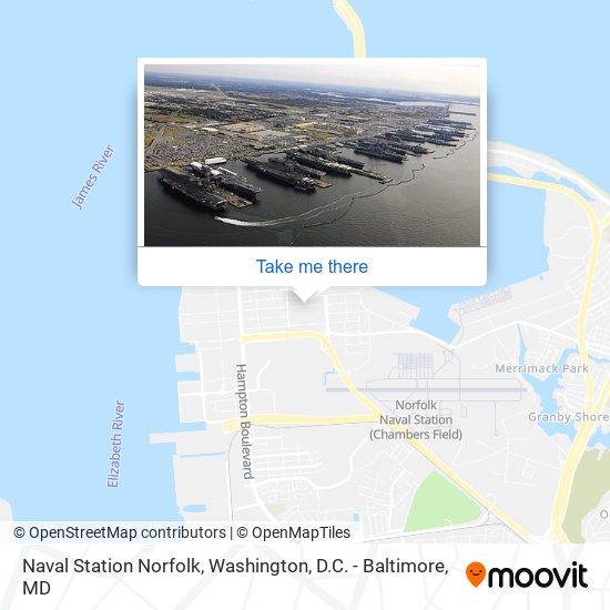 Mapa de Naval Station Norfolk