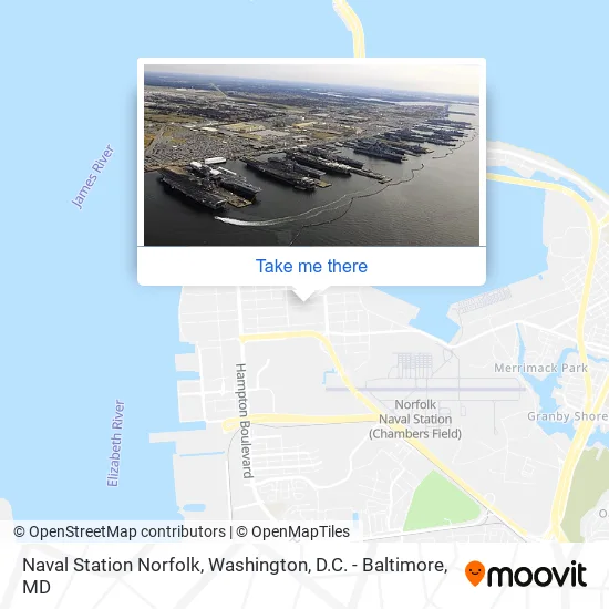 Naval Station Norfolk map
