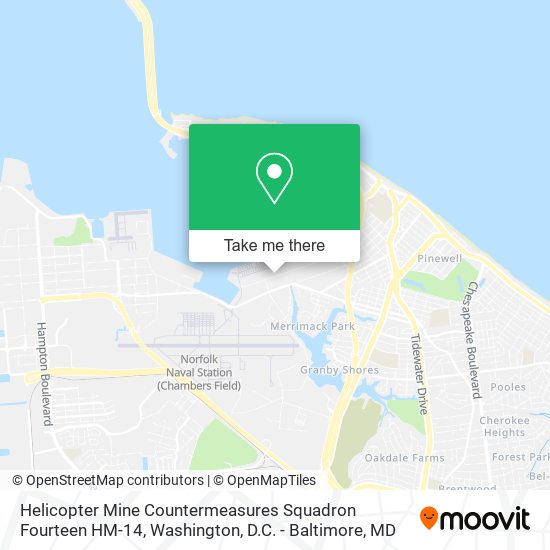 Mapa de Helicopter Mine Countermeasures Squadron Fourteen HM-14
