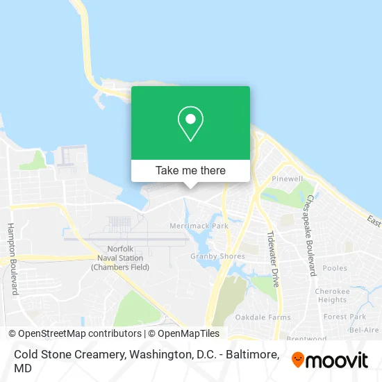 Cold Stone Creamery map