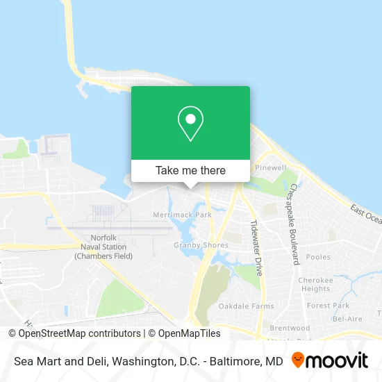 Sea Mart and Deli map