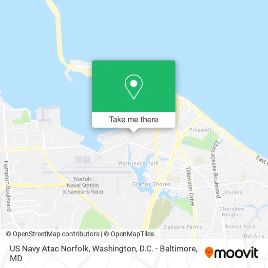 US Navy Atac Norfolk map